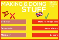 Difference between making and doing in English